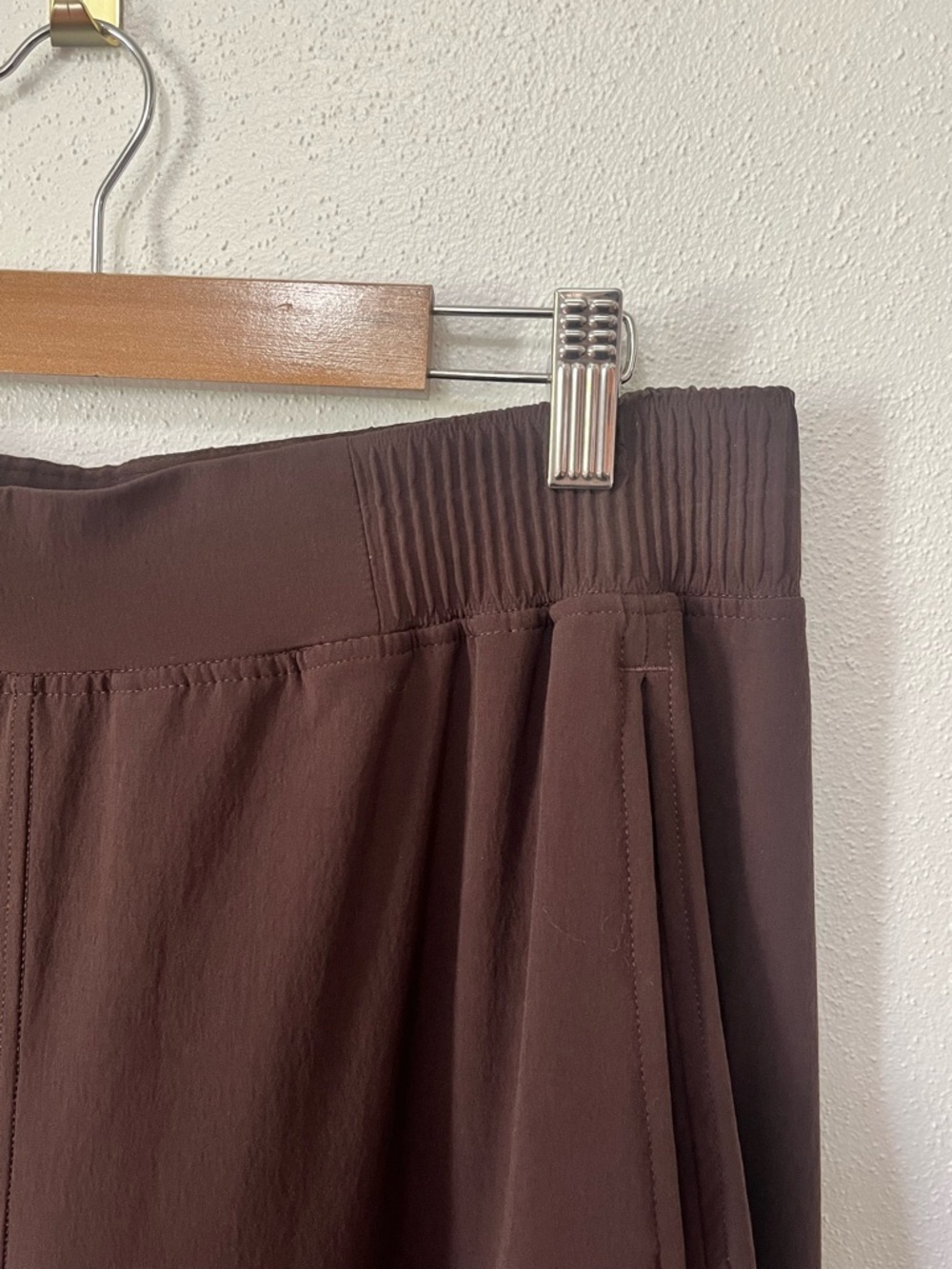 Lululemon Stretch Woven Wide Leg Crop High Rise Cropped Pant Espresso brown L - Picture 8 of 9